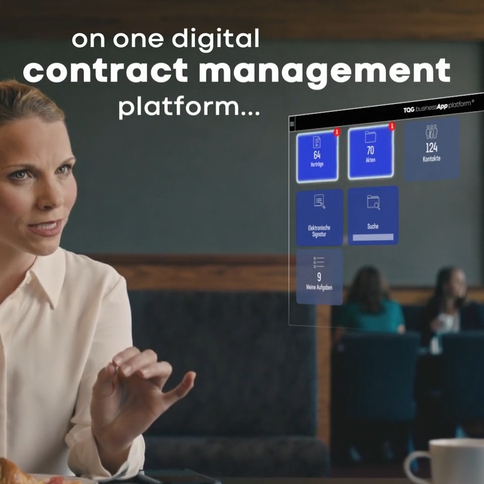 screenshot of smartLCM Vertragsmanagement